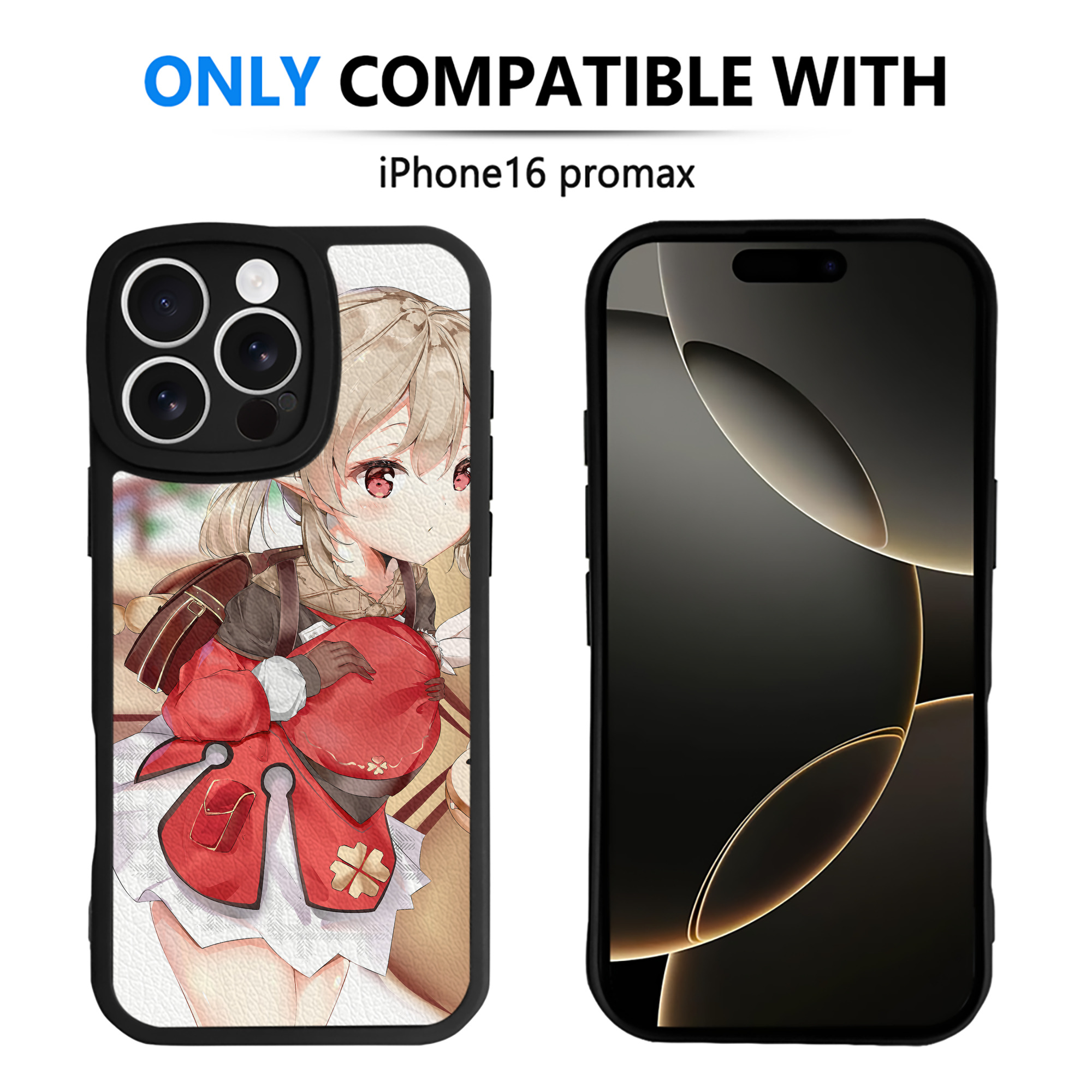 げんし神 genshin 【iPhone 16シリーズ対応】シリコンスマホケース（レザー調） 材質：シリコン